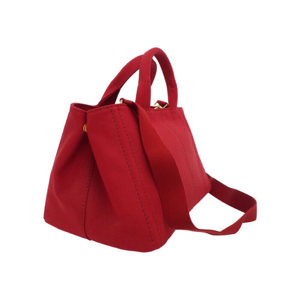 PRADA Canapa 2way Top Handle Crossbody Tote Convertible Tote Bag - Picture 2 of 9
